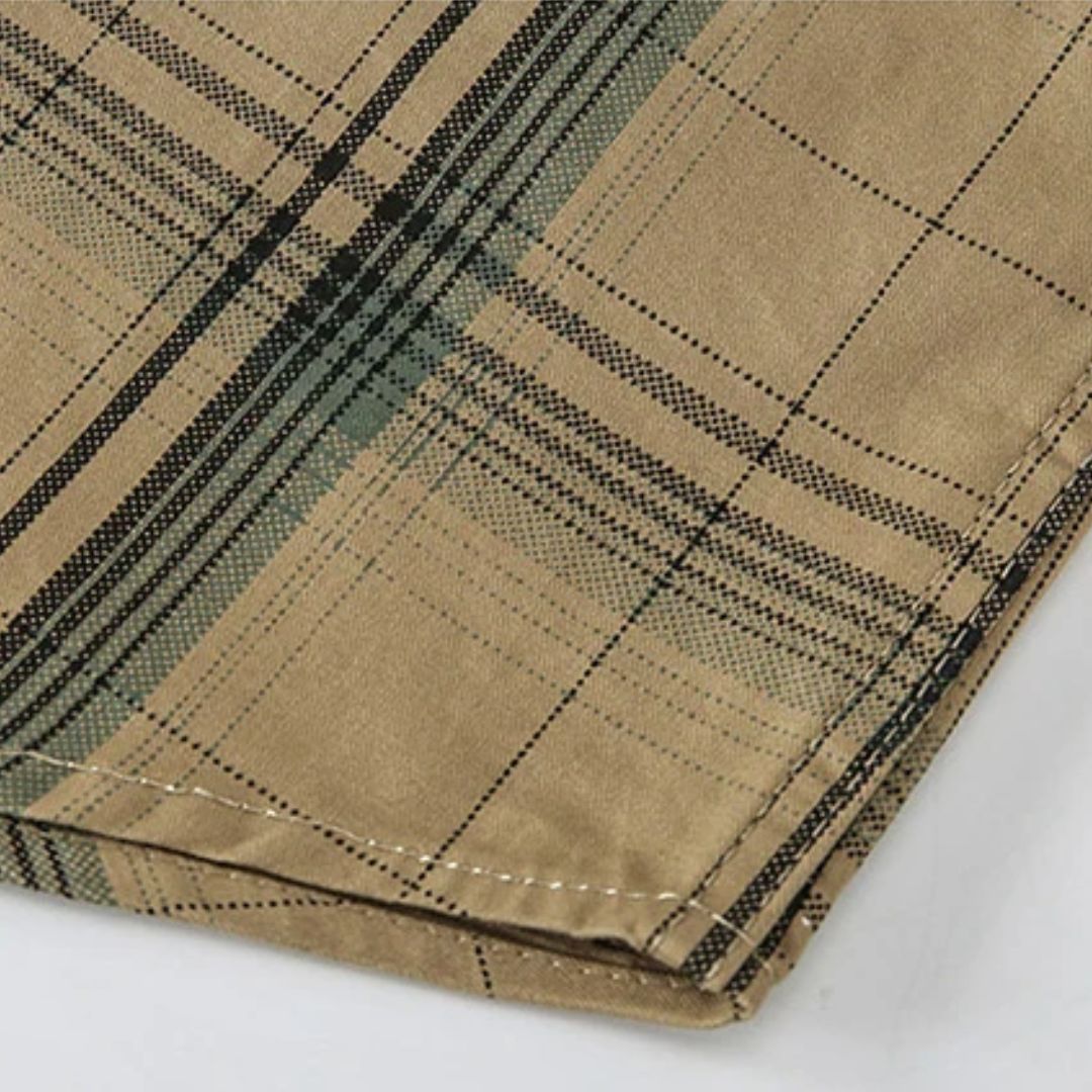 Slim-Fit Karo-Trachtenhemd mit Militärstil – Benjamin