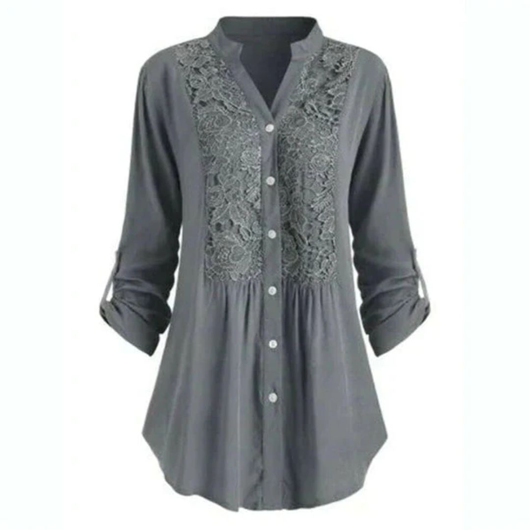 Elegante Bluse mit Puffärmeln für Damen – Sophie