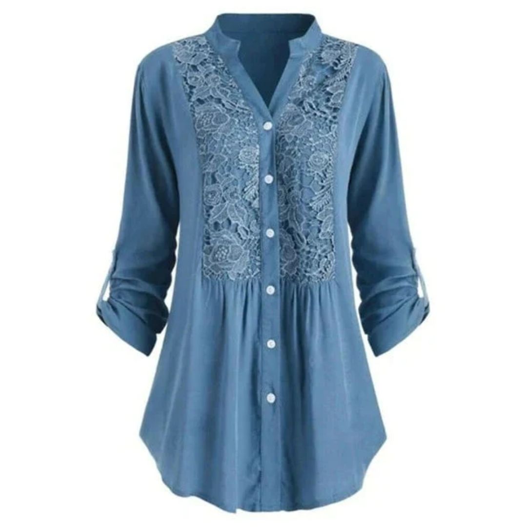 Elegante Bluse mit Puffärmeln für Damen – Sophie