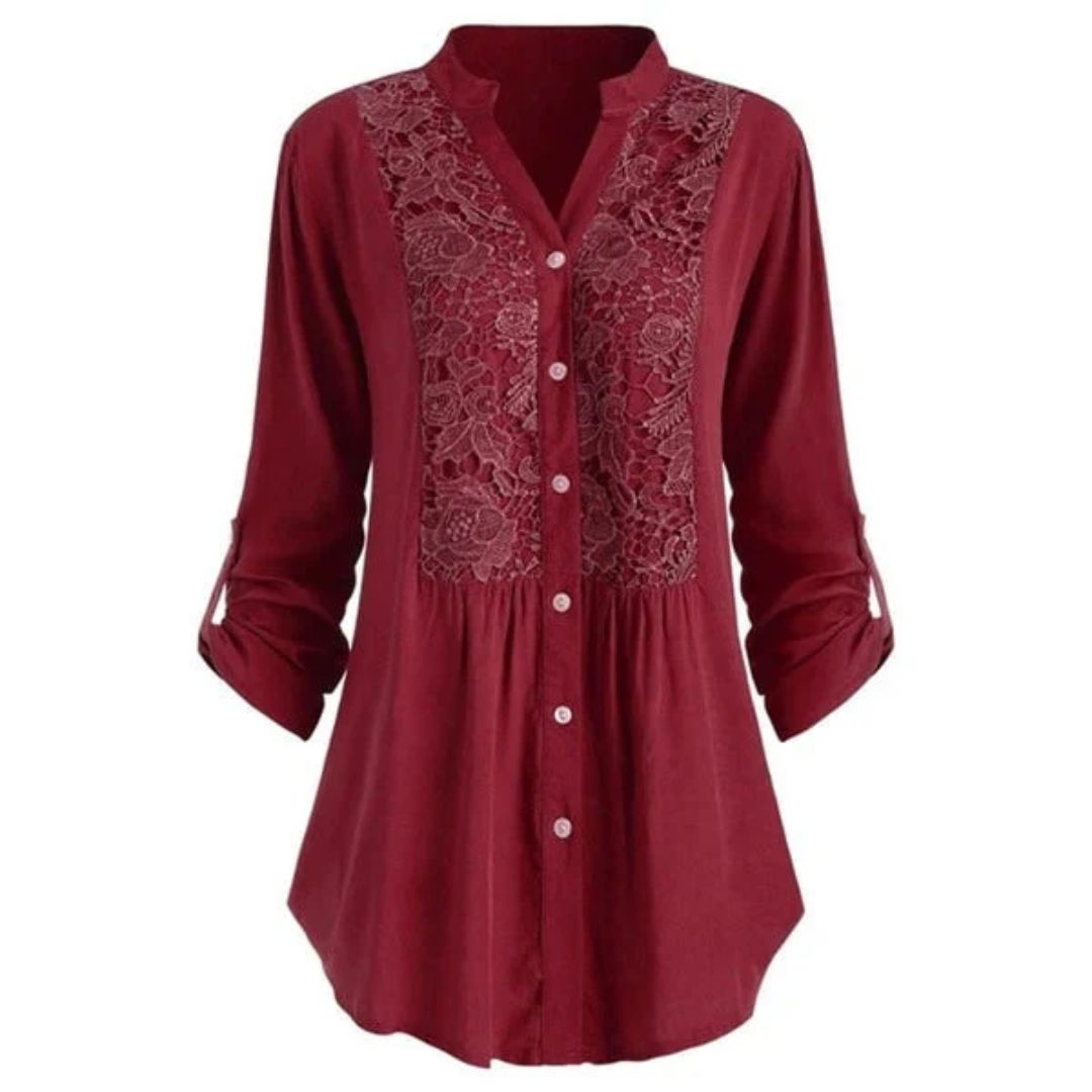 Elegante Bluse mit Puffärmeln für Damen – Sophie