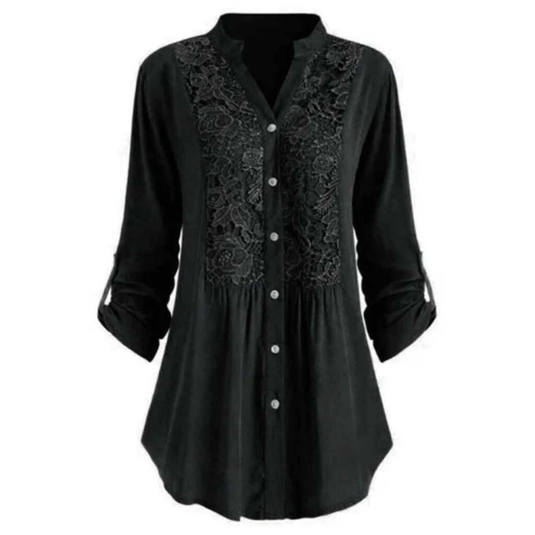Elegante Bluse mit Puffärmeln für Damen – Sophie
