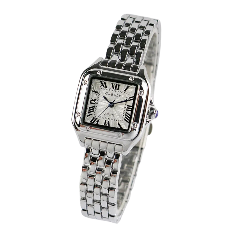 UHR ELEGANTER ZEITMESSER SILBER