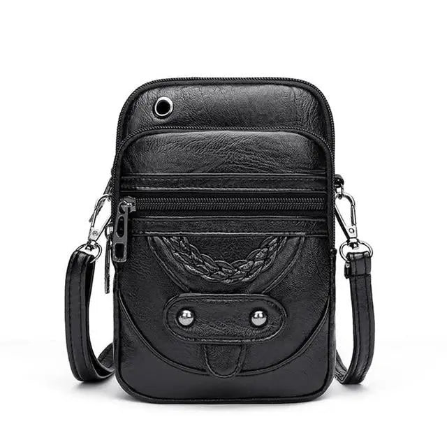 Vellanas Vintage Eleganz | Leder Crossbody Tasche