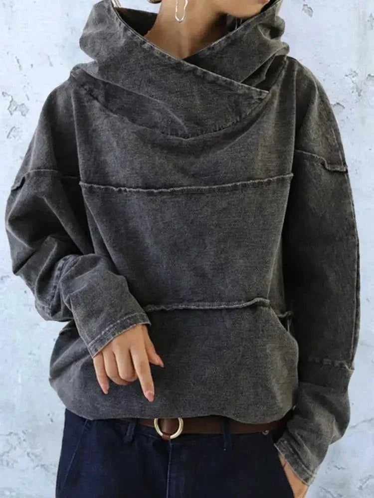 Grauer Damenpullover - Lotte