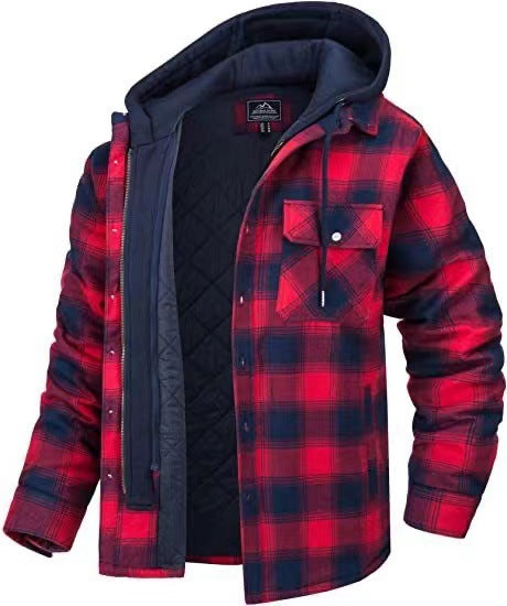Klassische gesteppte Holzfällerjacke