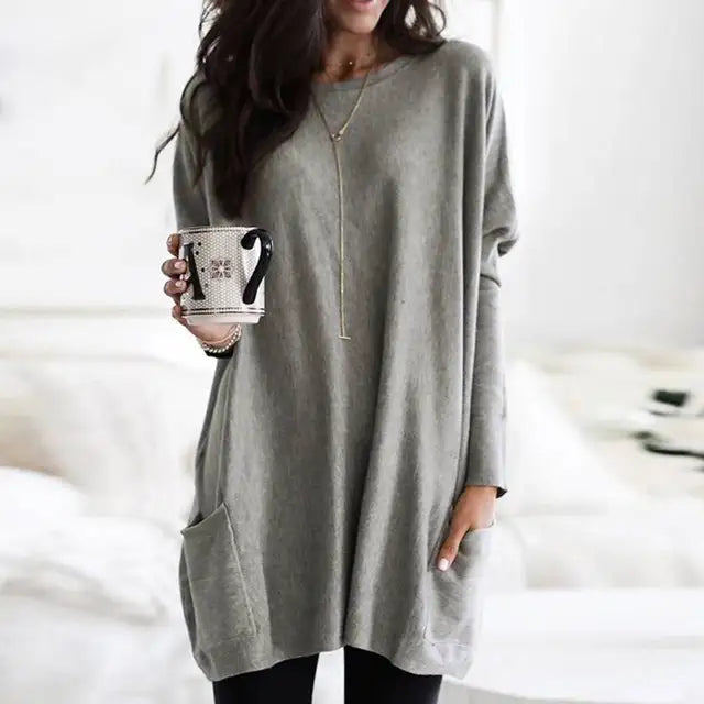Elegante Langarm-Tunika für Damen – Sabrina