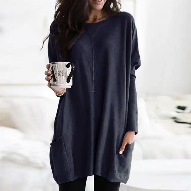 Elegante Langarm-Tunika für Damen – Sabrina