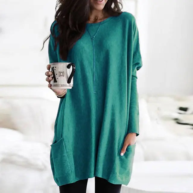 Elegante Langarm-Tunika für Damen – Sabrina