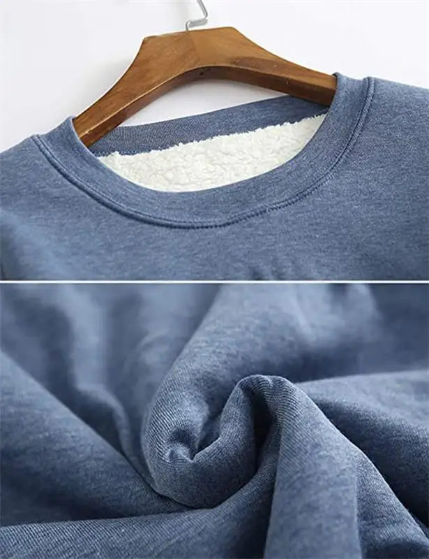 Gelber warmer Fleece-Pullover - Mila