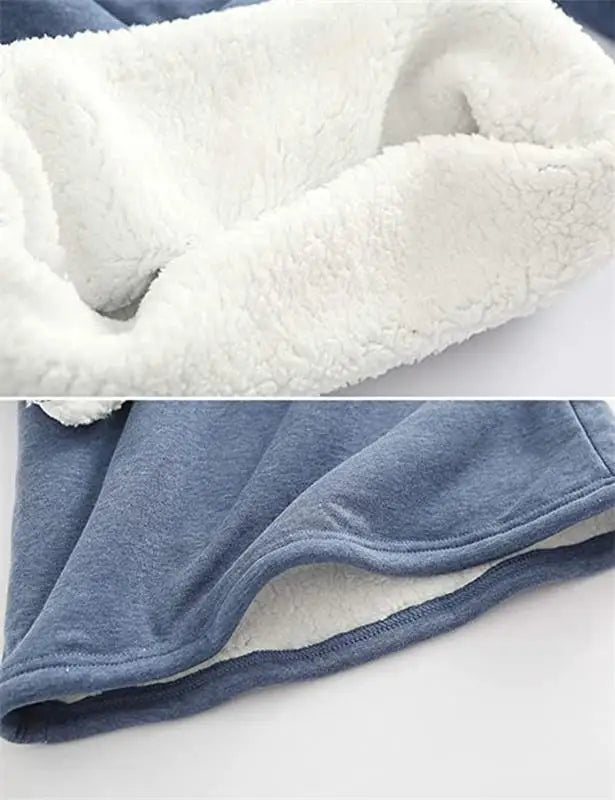 Gelber warmer Fleece-Pullover - Mila