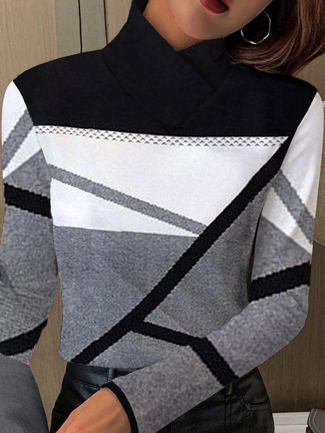 Damen-Langarmshirt mit schmalem Schnitt für Alltag – Sienna