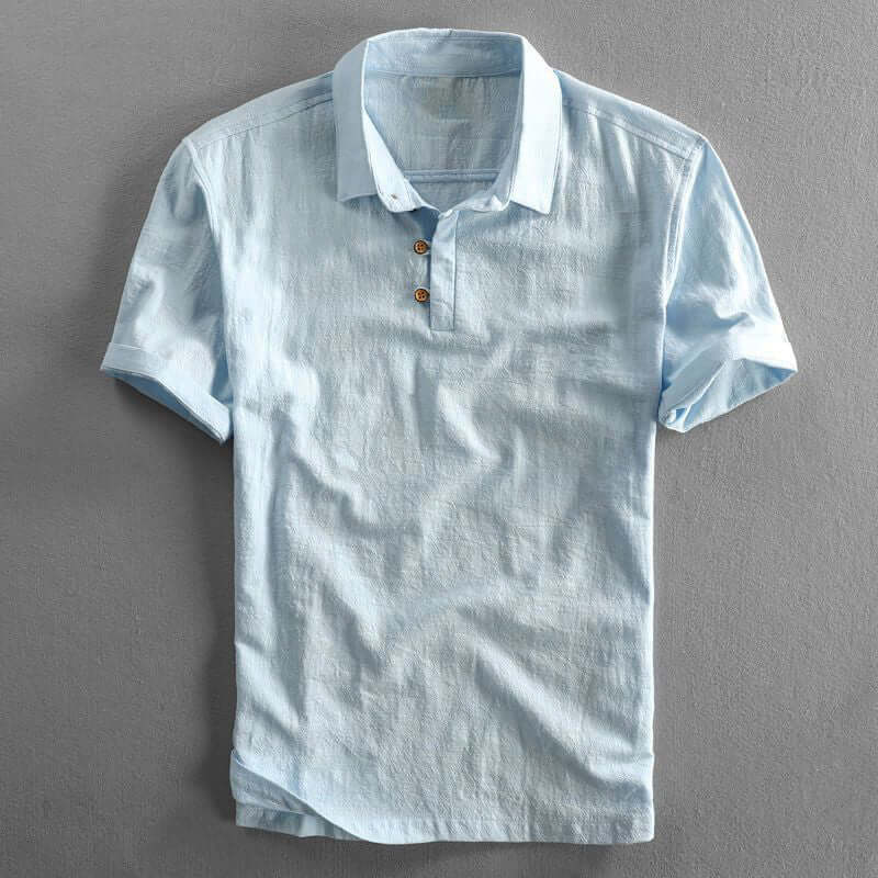 Herren-Poloshirt Melange-Optik