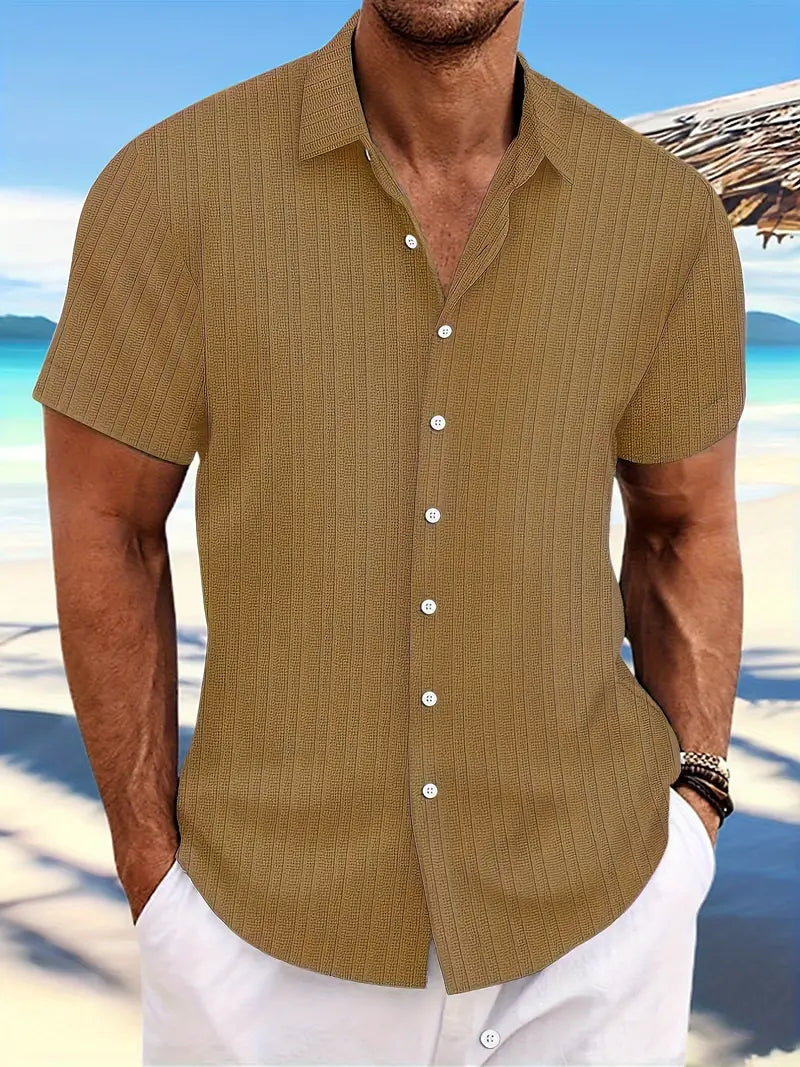Sommerhemd Herren Kurzarm Leicht Elegant Bequem – Detlef