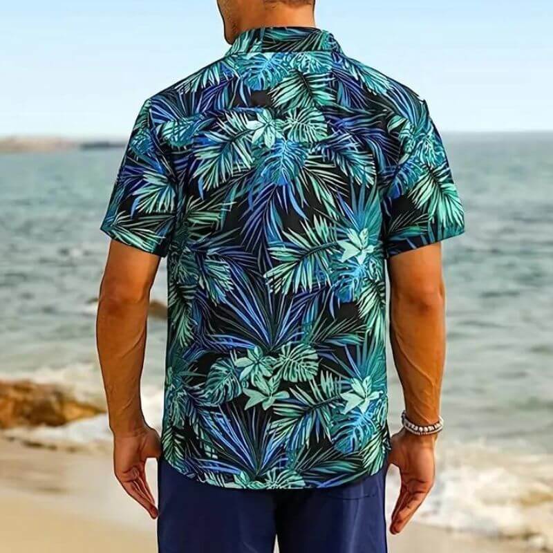 Stylisches Herren Kurzarmhemd Cancun-Stil