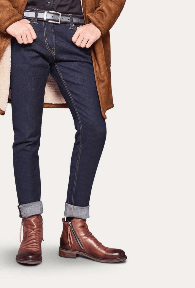 Klassische Lederstiefel für Herren