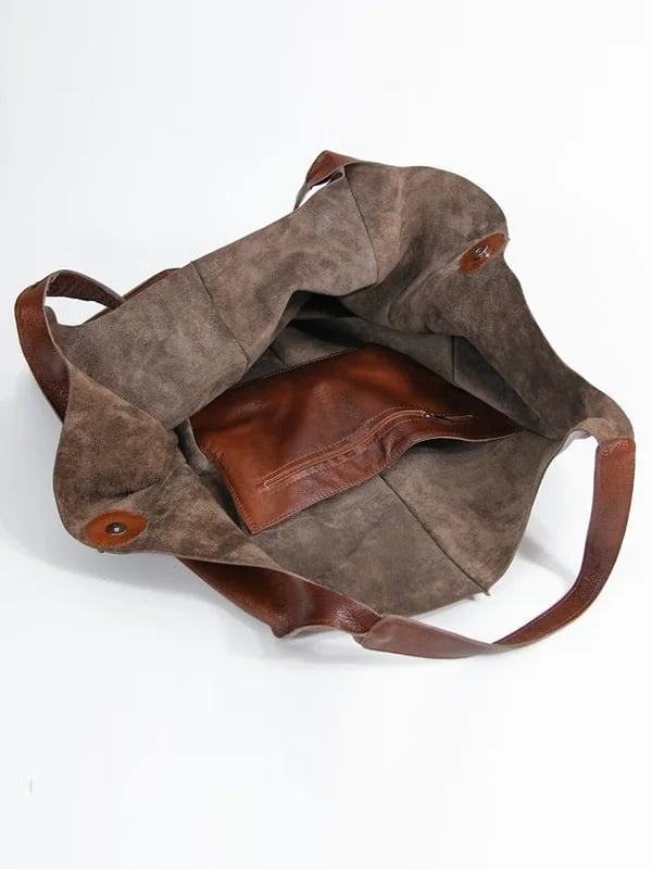 Carla™ - Neue übergroße handgefertigte Handtasche aus veganem Leder