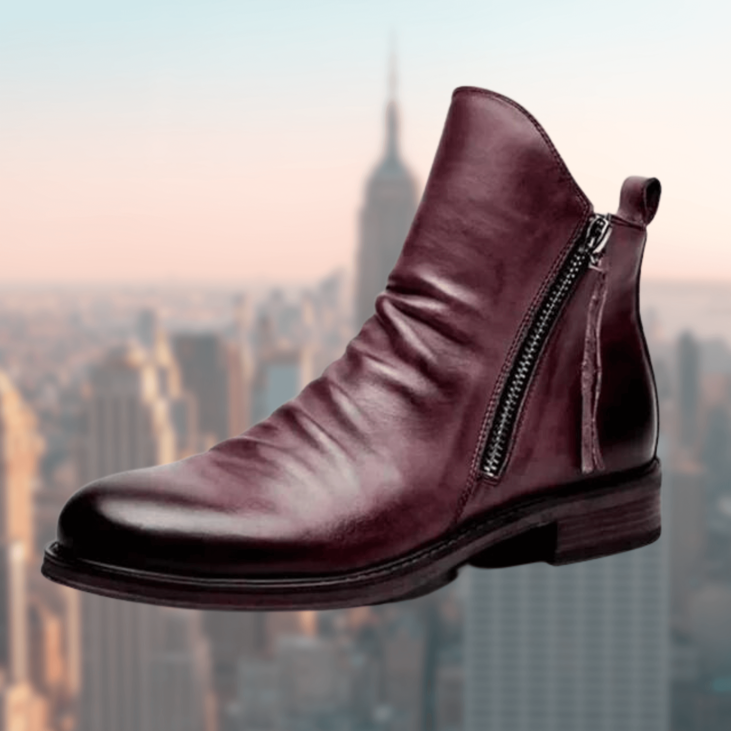 Klassische Lederstiefel für Herren