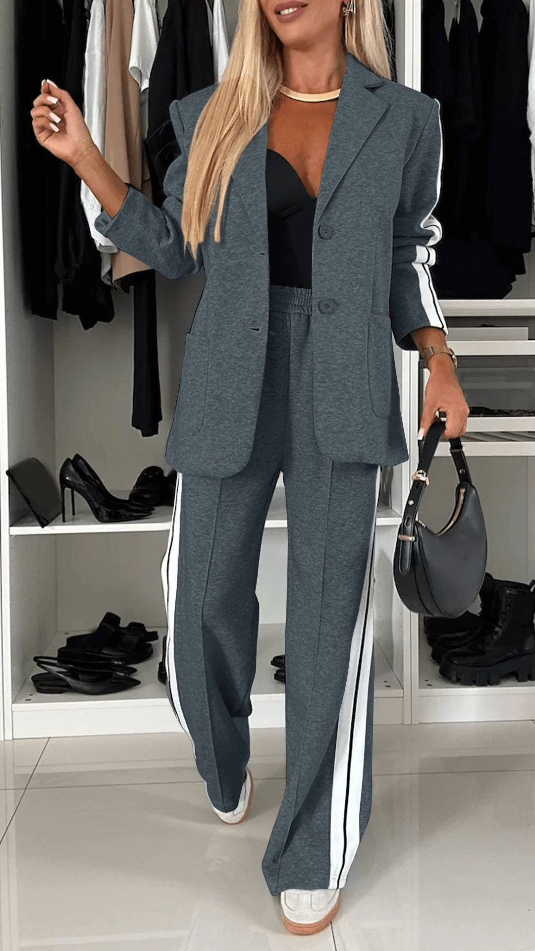 Damen Baumwollblazer - Elegant & Vielseitig