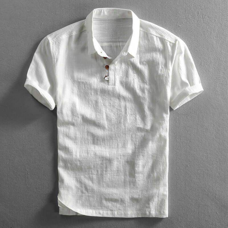 Herren-Poloshirt Melange-Optik