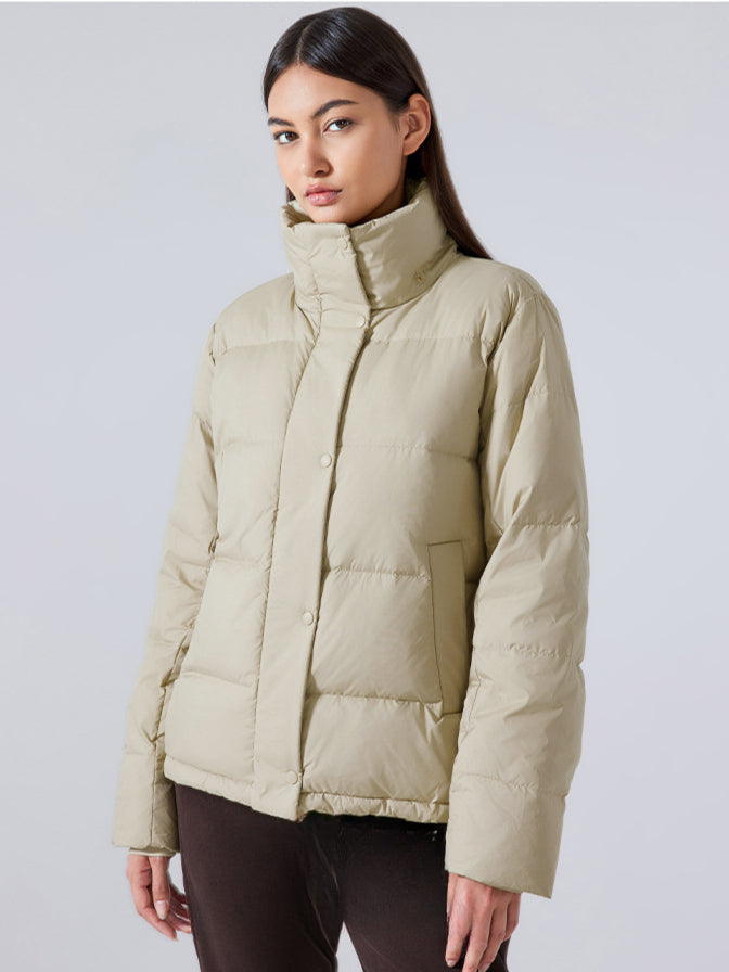 Isolierte Pufferjacke mit Kapuze für Damen