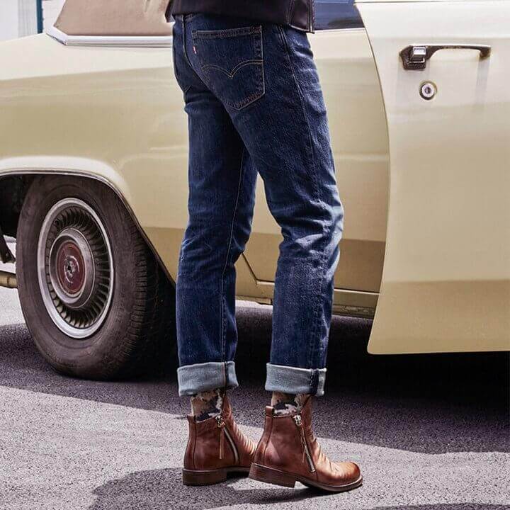 Lässige Herren Lederstiefel