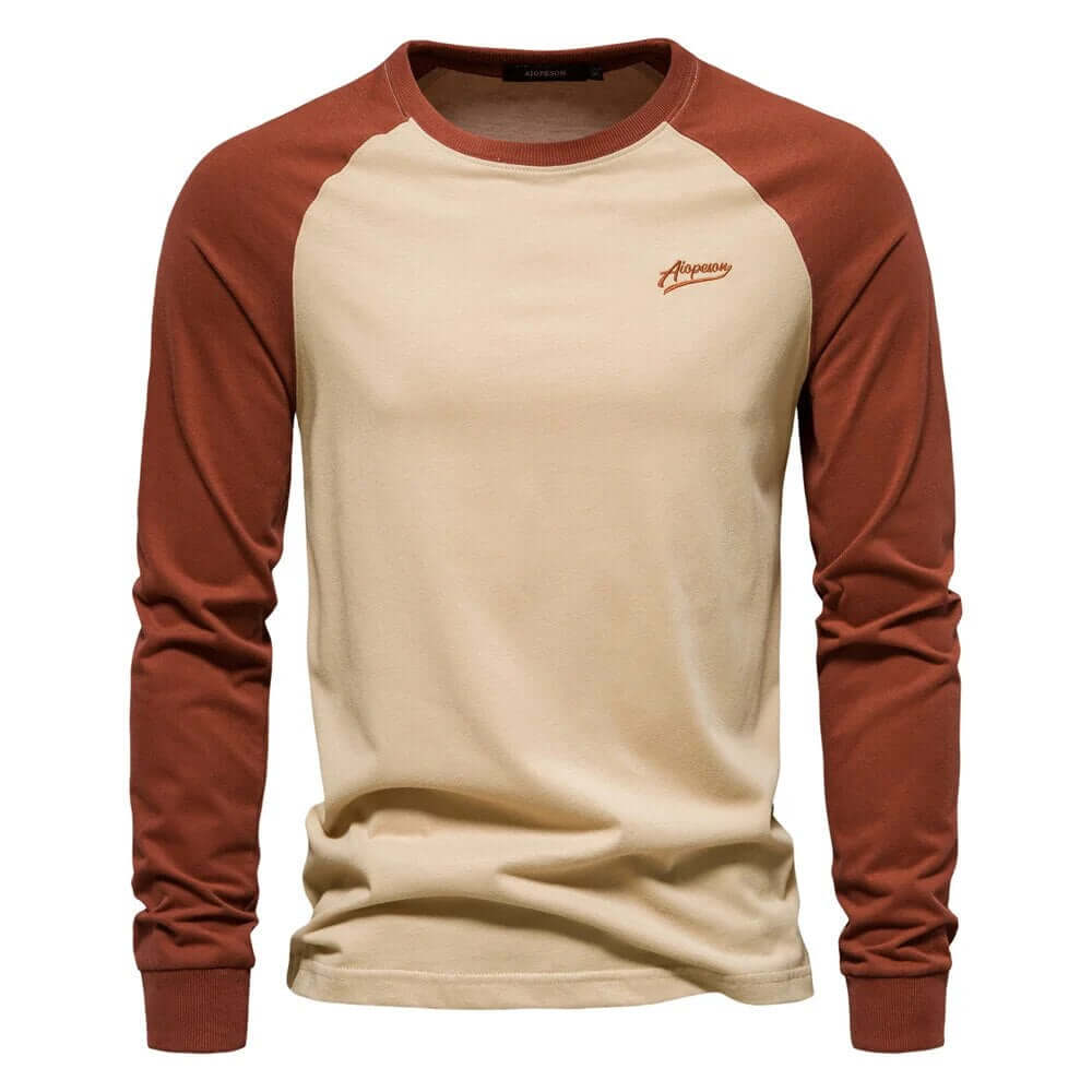 Herren Herbst Patchwork Hemd
