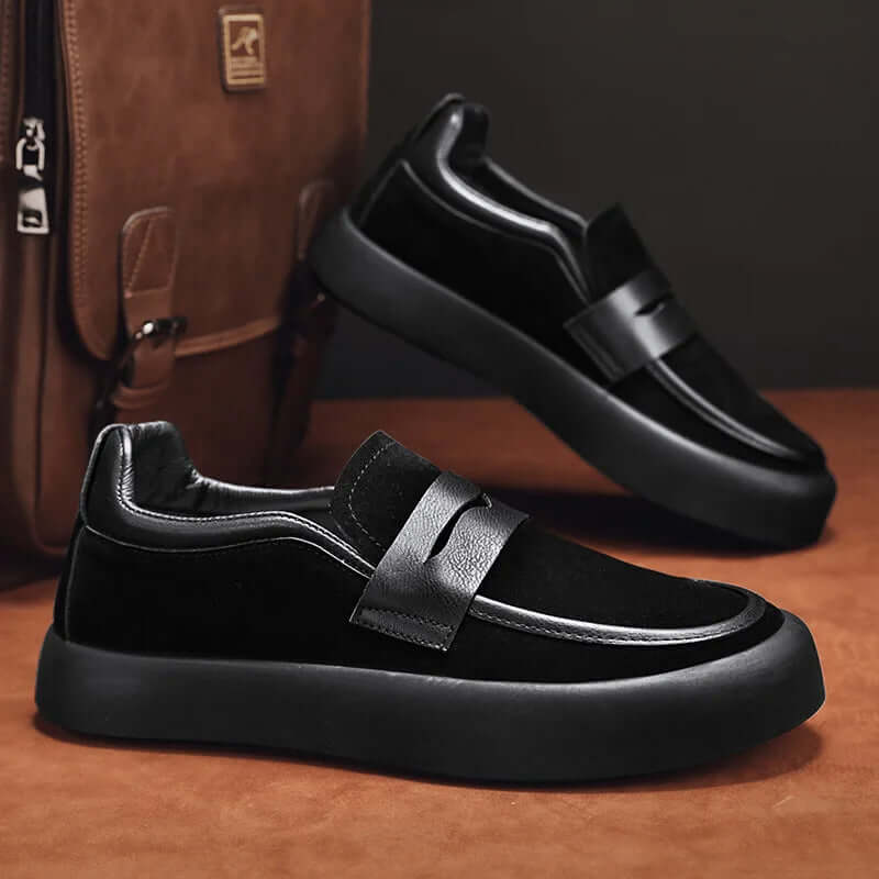 Herren Wildleder Slipper - Komfortabel & Elegant