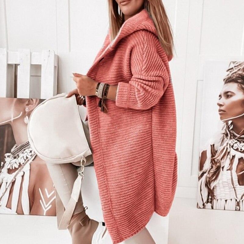 Arina | Langarm-Strickjacke für Frauen, Pullover mit zwei Knöpfen