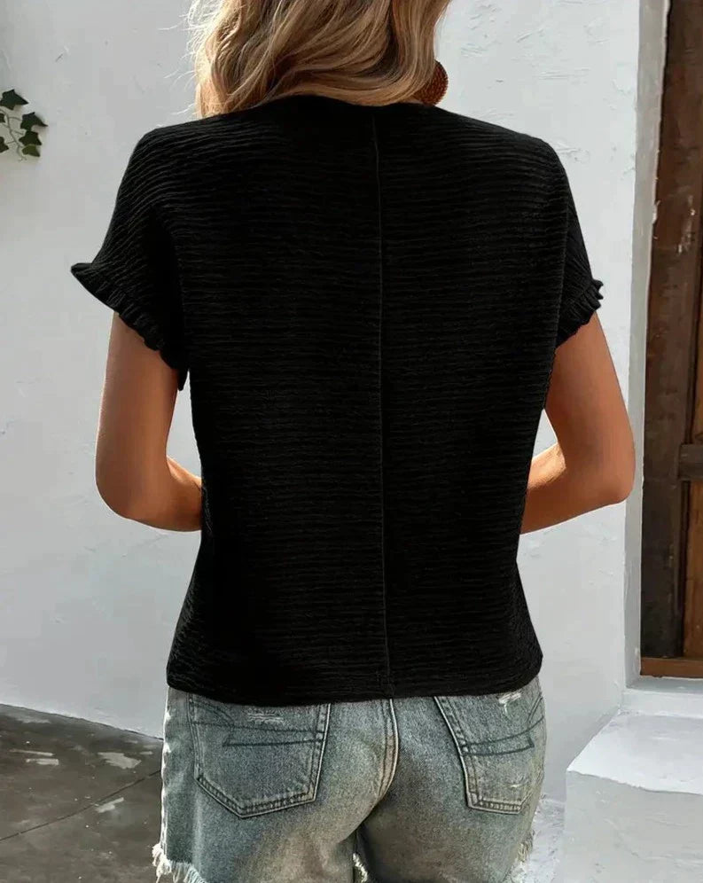 Damen T-Shirt Sommer Leicht Bequem Atmungsaktiv – Doris