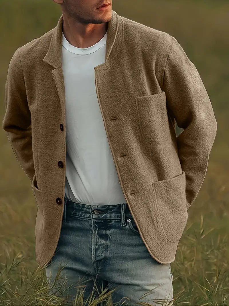 Lässige Retro-Langarmjacke Frühjahr