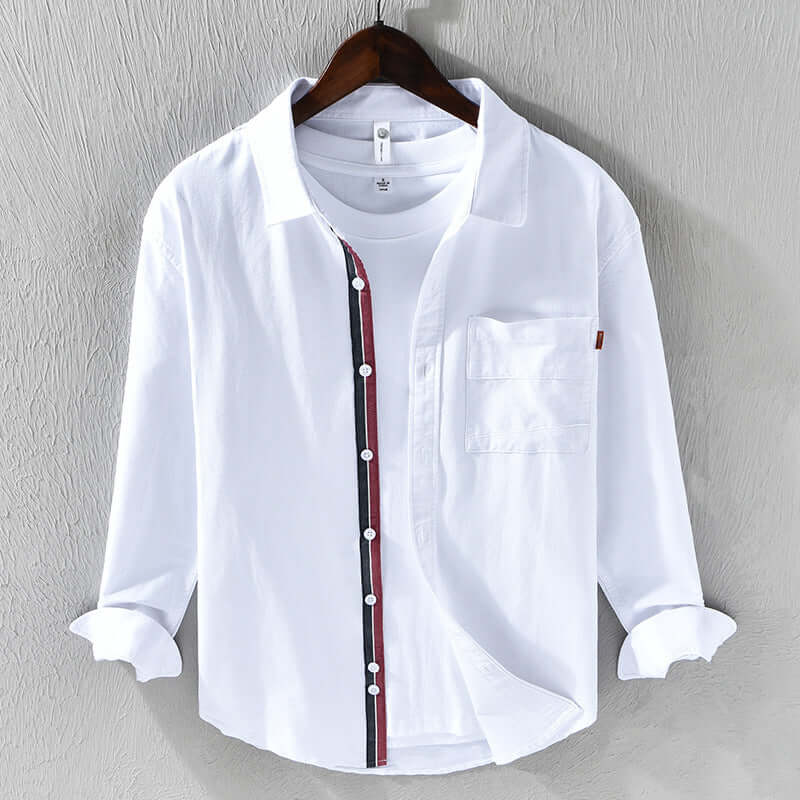 Elegantes Herren Oxford Hemd Baumwolle