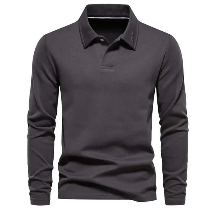 Herren Langarm Polohemd - Klassisch & Komfortabel