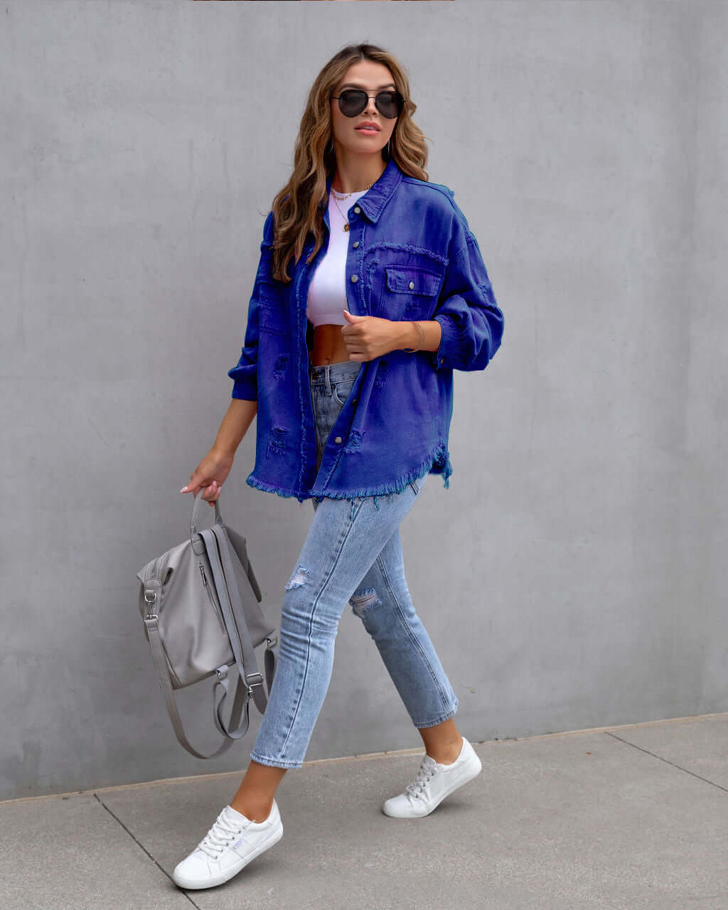 Stylische Denim Jacke Damen
