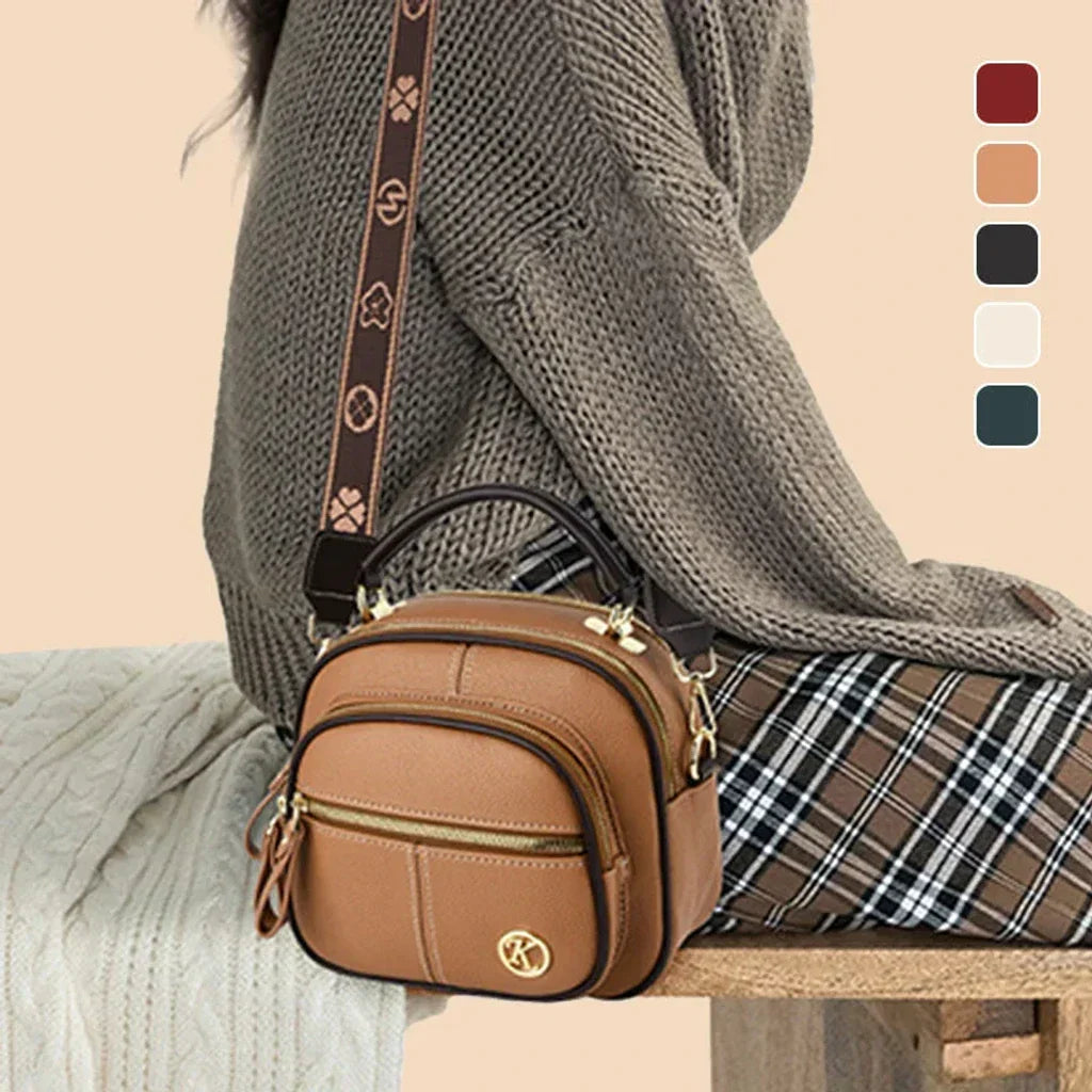Mila™ - Multifunktionale verstellbare Tasche aus veganem Leder