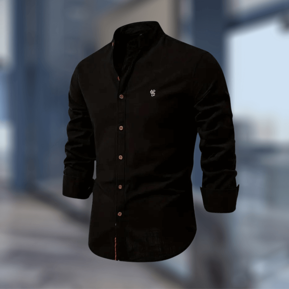 Trendiges Langarm-Poloshirt für Herren
