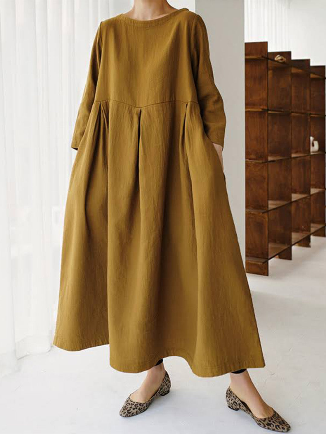 Claire™ | Designer-Midikleid für zeitlosen Komfort