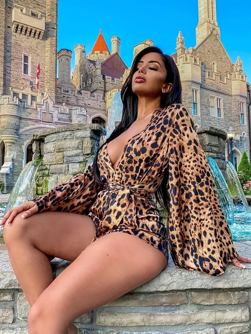 Brauner Leopard Jumpsuit - Fianne