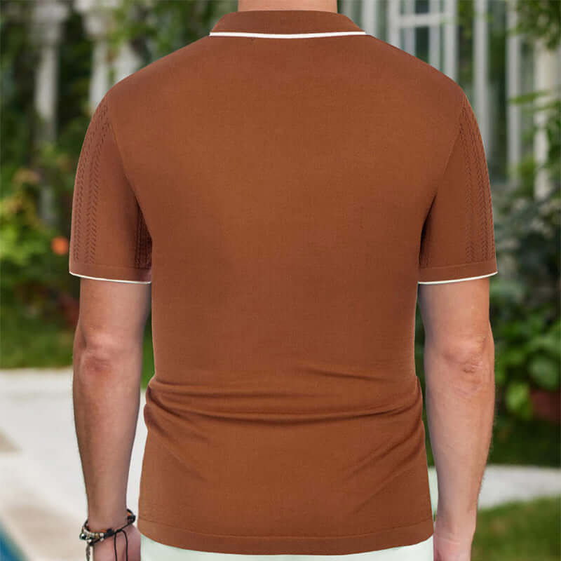 Klassisches Polohemd Kurzarm Herren