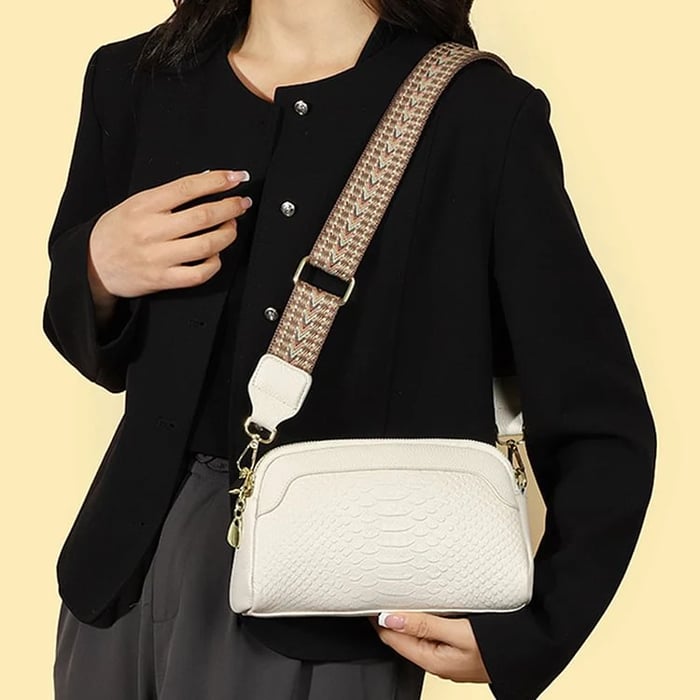 Greta™ - Umhängetasche aus Leder mit Alligatormuster
