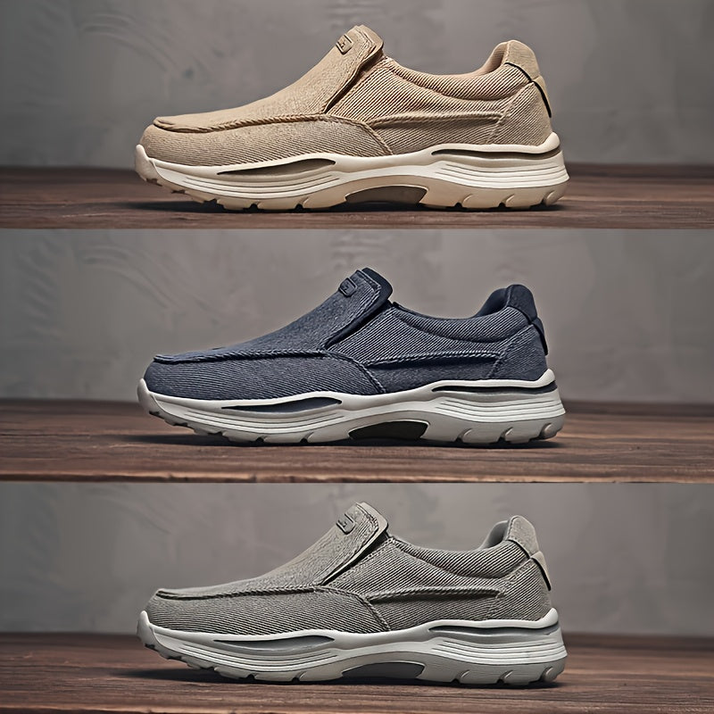 Hellgraue Canvas Loafers - Finn