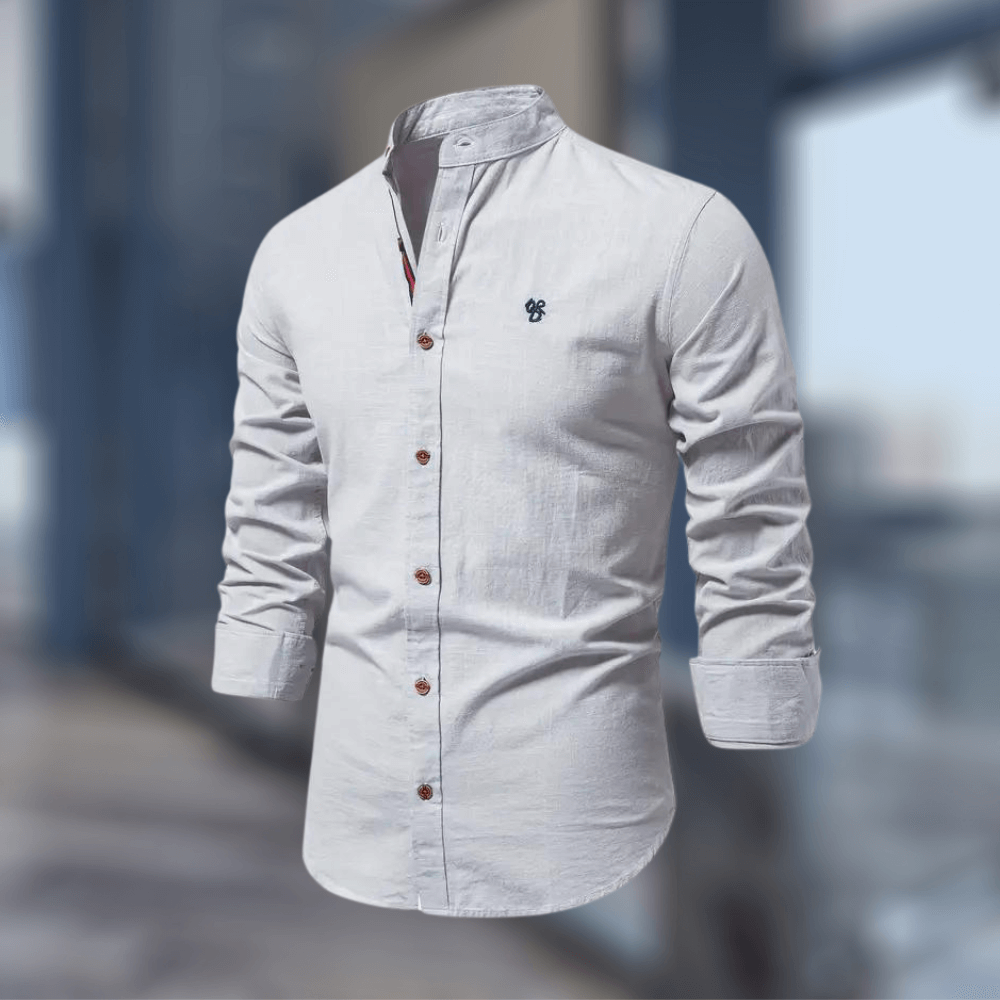 Trendiges Langarm-Poloshirt für Herren