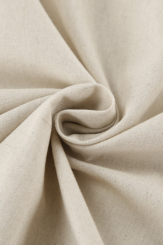 Beiges, einfarbiges, gerade geschnittenes Schlauchkleid