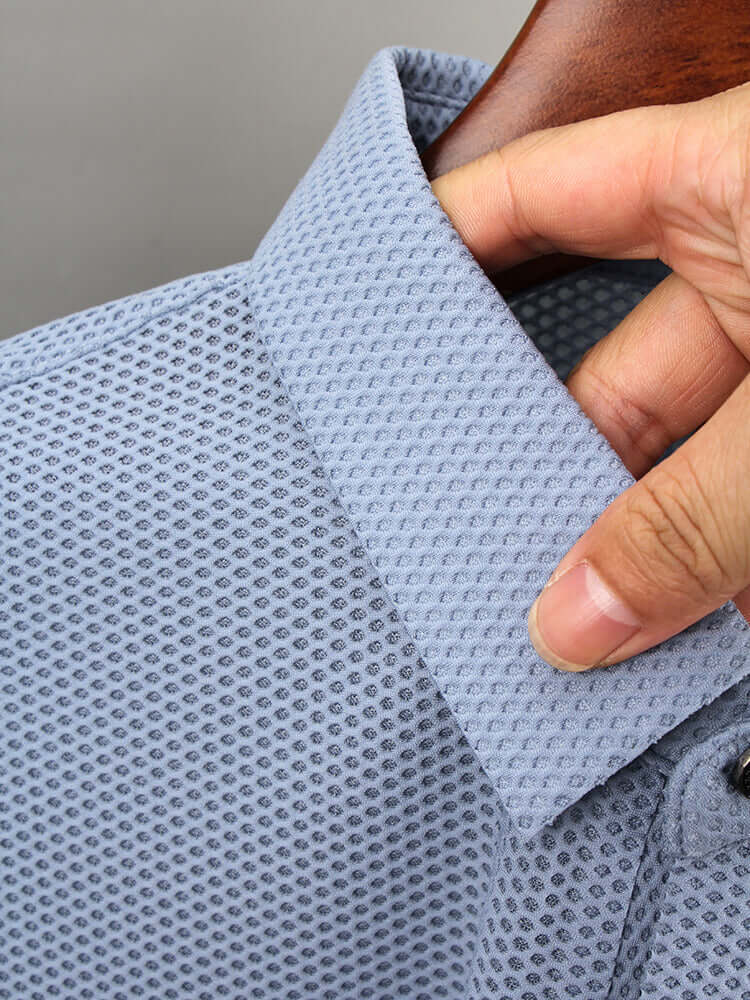 Herren Poloshirt, Eisseide, Modern Fit