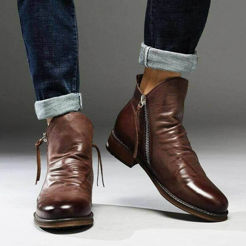 Lässige Herren Lederstiefel