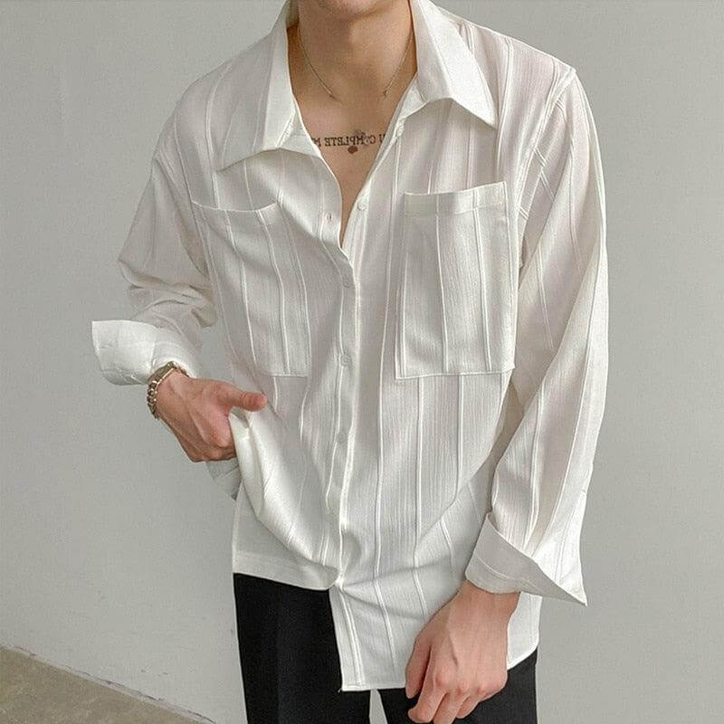 Geripptes Herren-Shirt im Lissabon-Stil