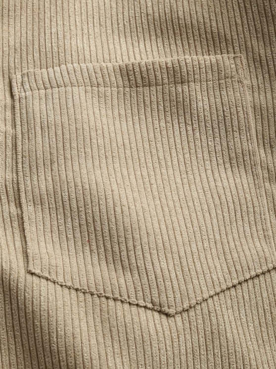 Herren Cordhemd - Casual Langarmhemd - Weich und Stilvoll