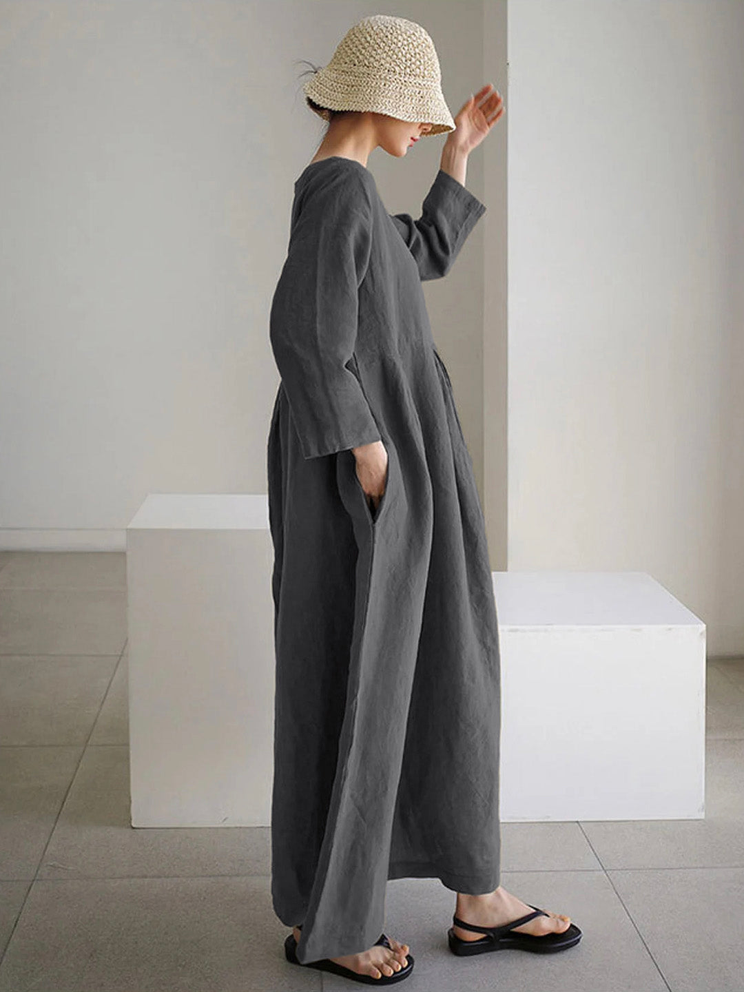 Claire™ | Designer-Midikleid für zeitlosen Komfort