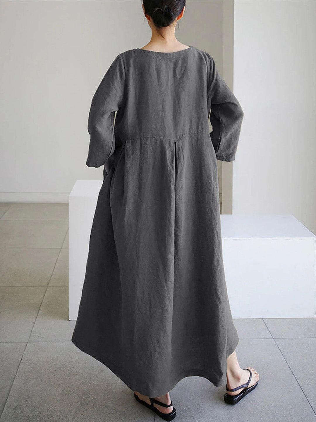 Claire™ | Designer-Midikleid für zeitlosen Komfort