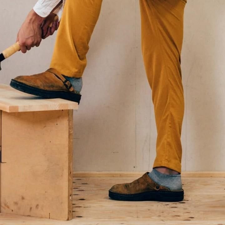 Beige Orthopädische Lederpantoffeln - Claude