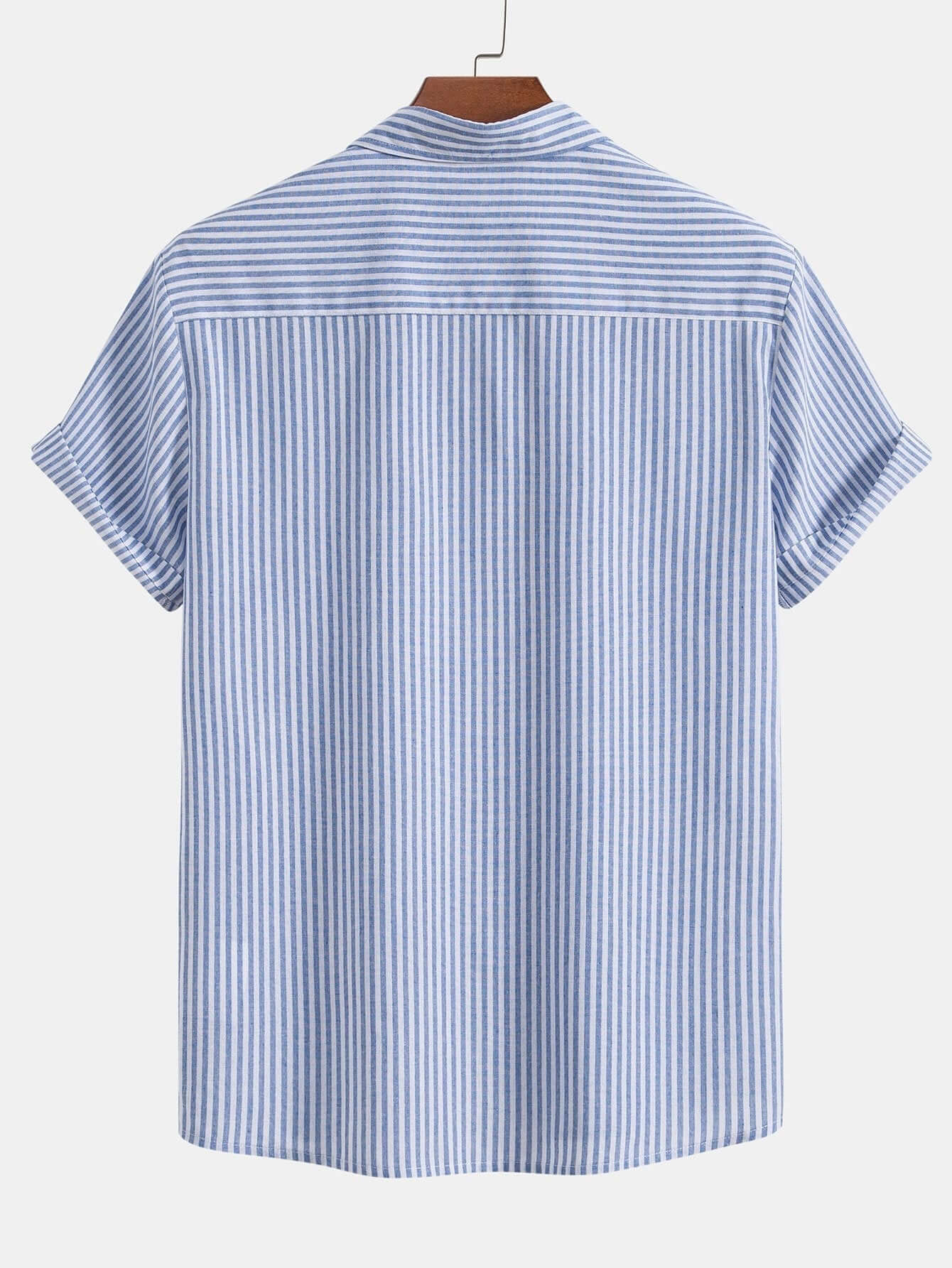 Gestreiftes Button-Down-Hemd - Baumwolle-Mix